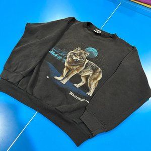 Men's Black and Blue Sweatshirt